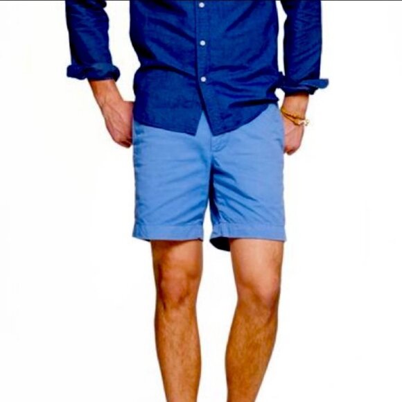 𝅺j.crew Stanton Blue  Shorts 9 Inch Inseam Size 36 - Picture 7 of 7